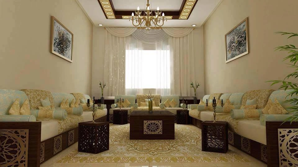Salon marocain haut design