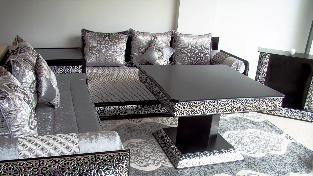 Table design 2019 pour salon marocain moderne