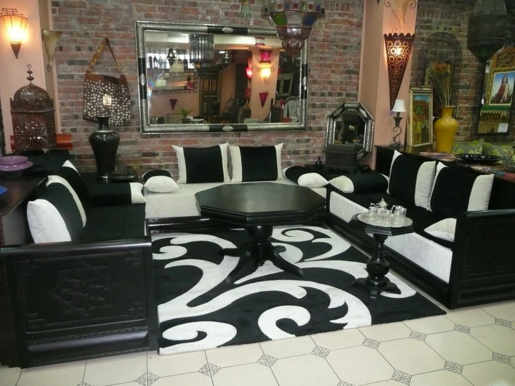 Salon marocain à canapés 2019 design moderne